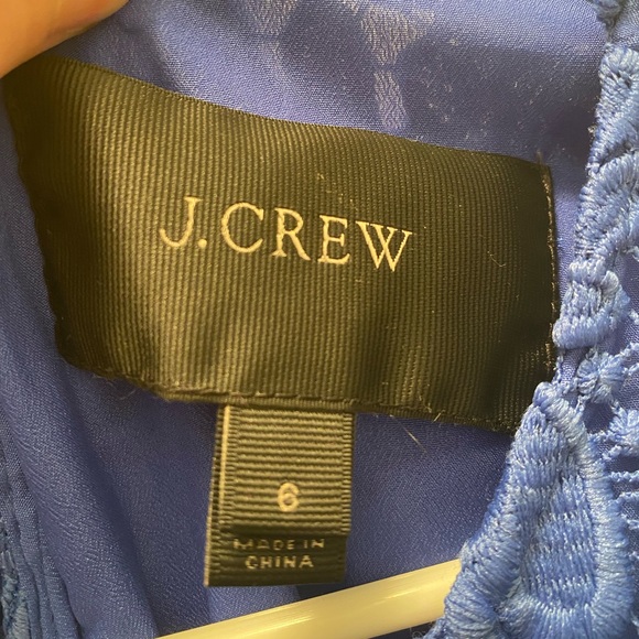 J Crew Blue floral dress - Picture 4 of 5